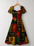 "Kumbuka" Sweetheart Midi Dress