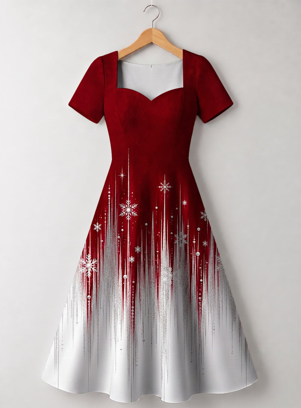 "Mwali" Sweetheart Midi Dress