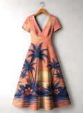 "Machweo" Short Sleeve Maxi Dress