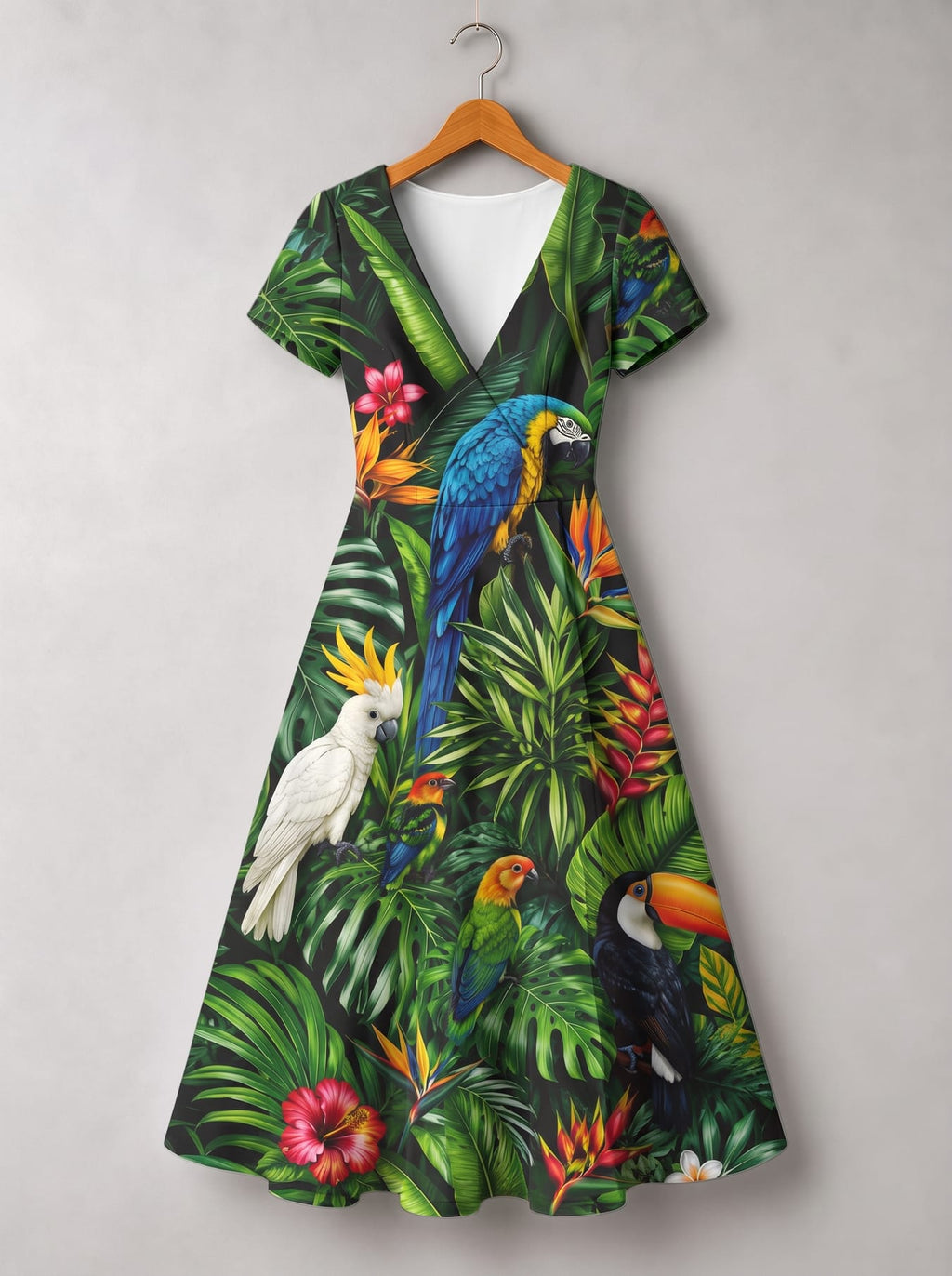 "Manyoya" Short Sleeve Maxi Dress