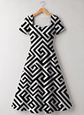 "Zamu" Sweetheart Midi Dress