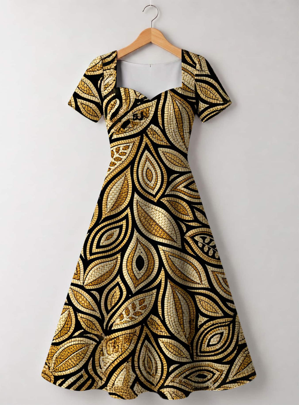 "Ashanti" Sweetheart Midi Dress