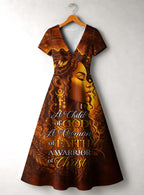 "Amara" Short Sleeve Maxi Dress