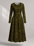 "Lamu" Viscose Midi Dress