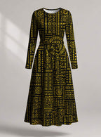 "Lamu" Viscose Midi Dress
