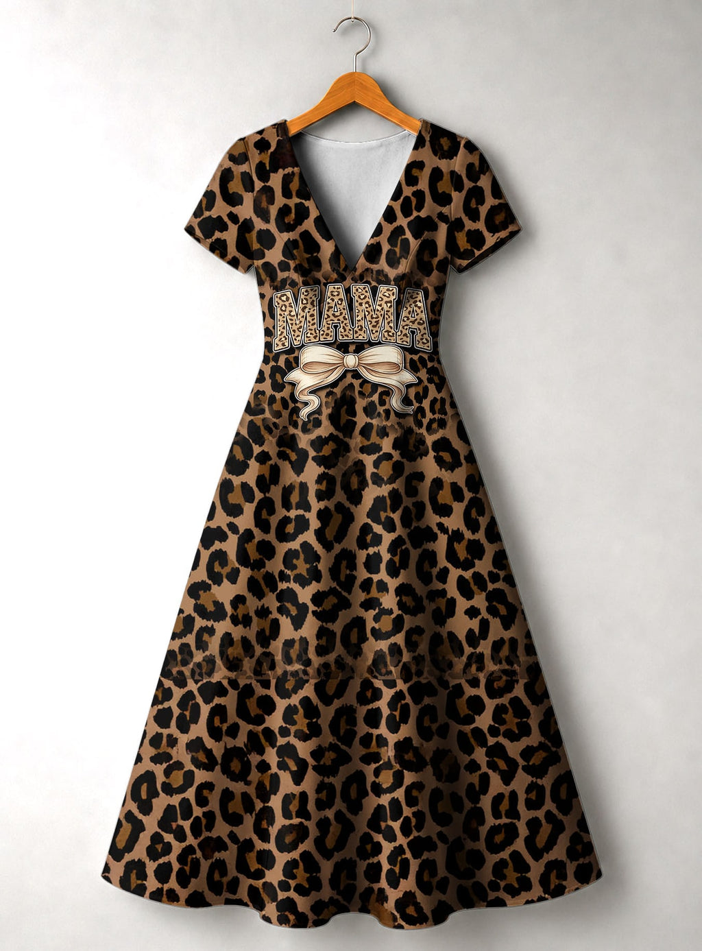 "Mama" Short Sleeve Maxi Dress