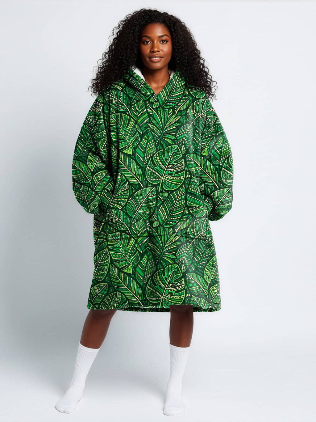 "Asili Emerald" Blanket Hoodie