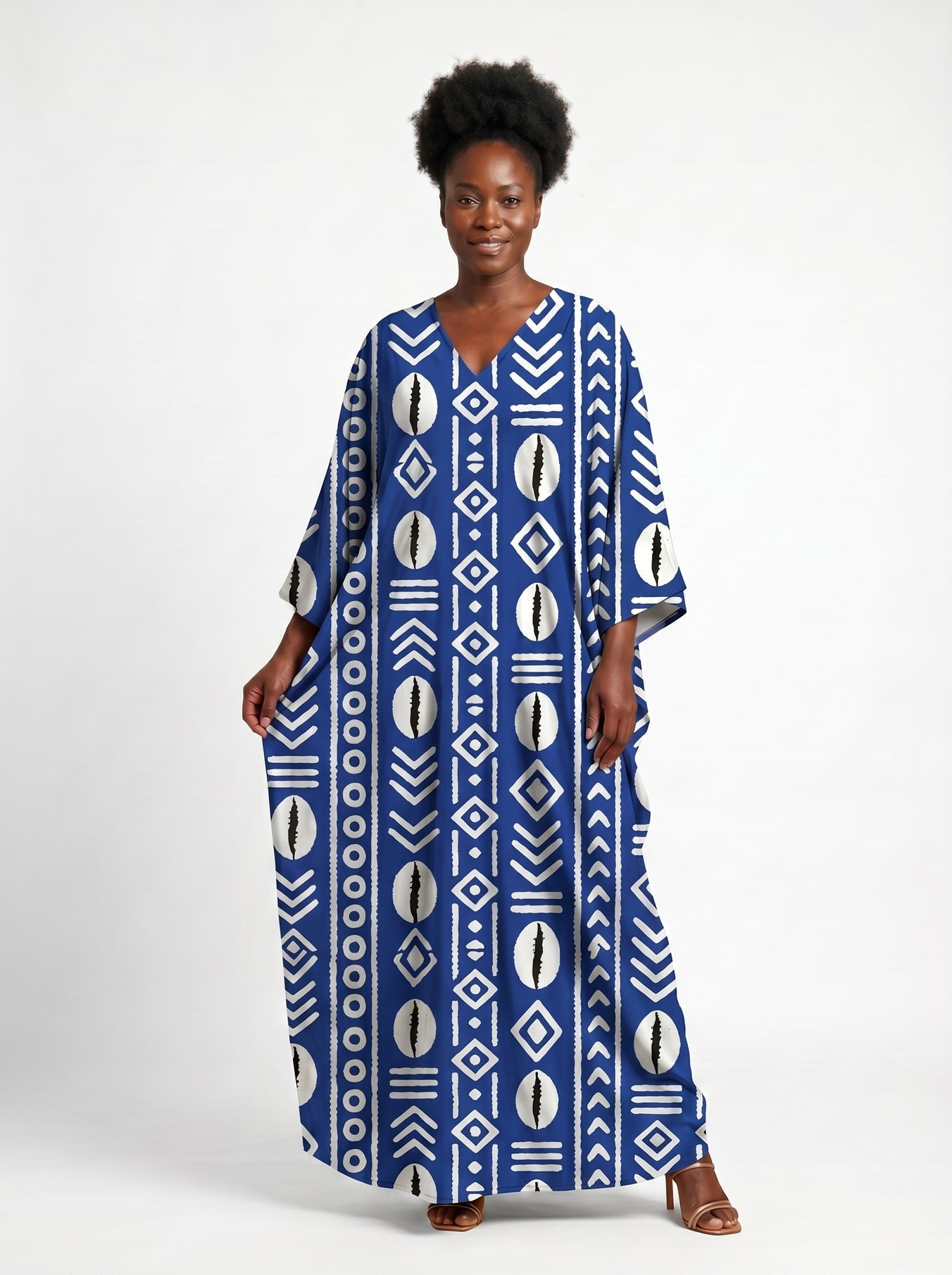 Oshun Royal Blue Kaftan Dress