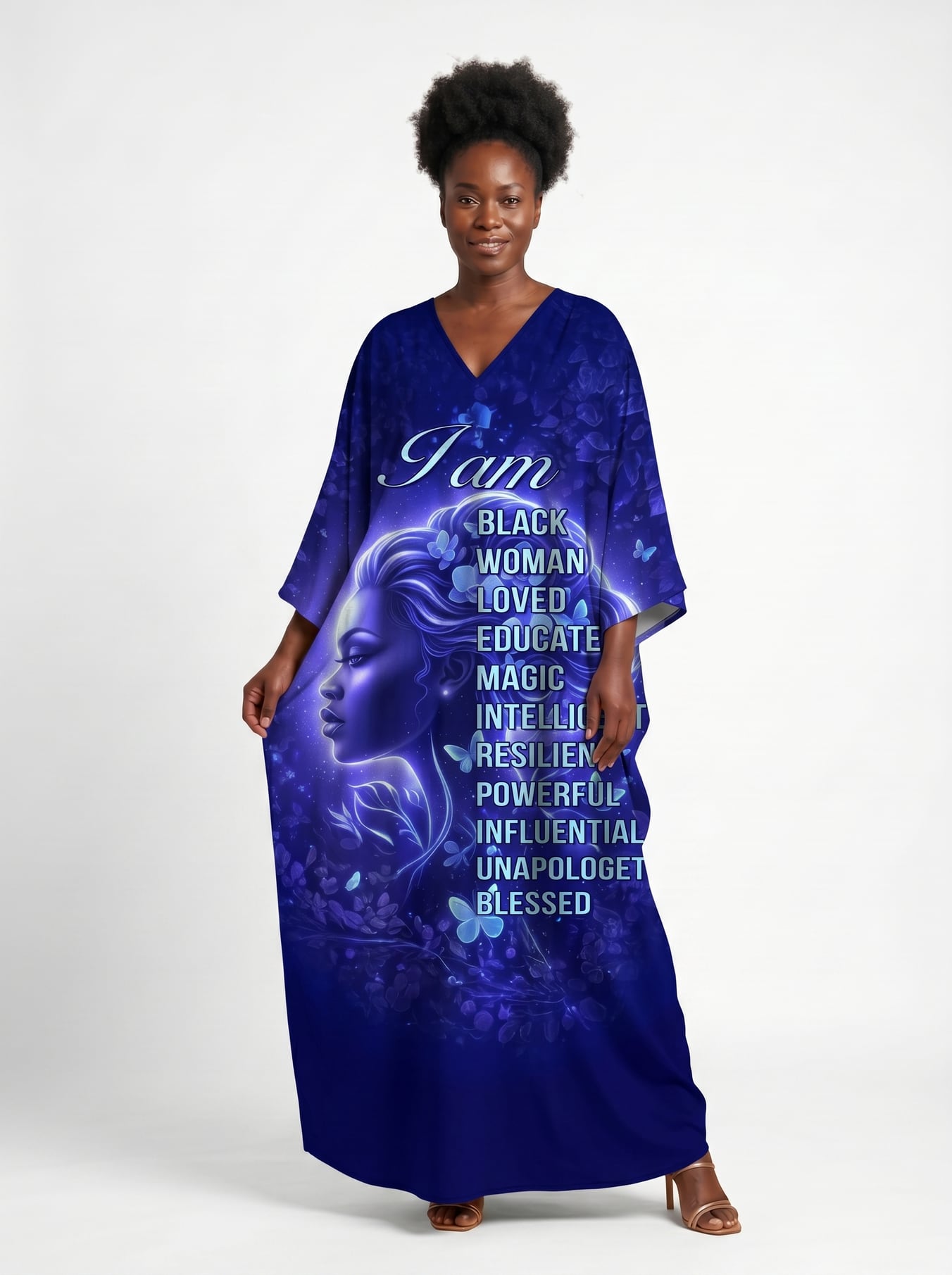 Black Woman Loved Kaftan Dress