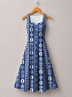 "Oshun" Royal Blue Corset Dress