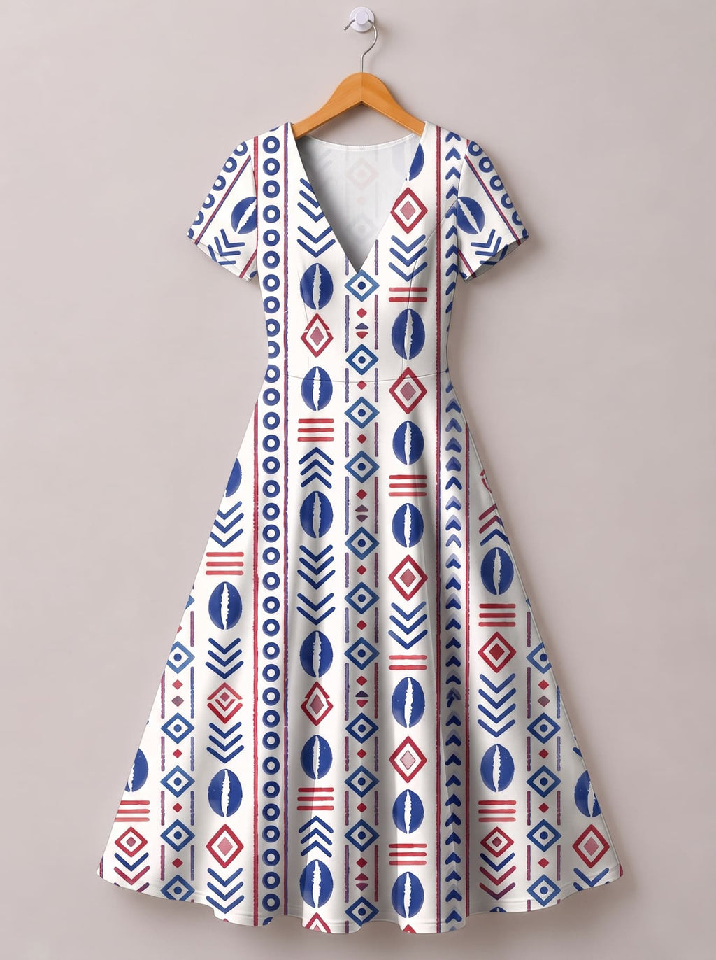 "Uhuru" Short Sleeve Maxi Dress