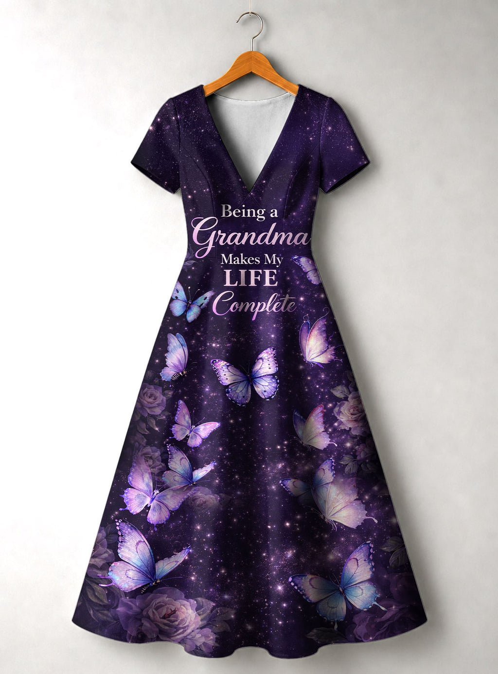 "Nyamekye" Short Sleeve Maxi Dress