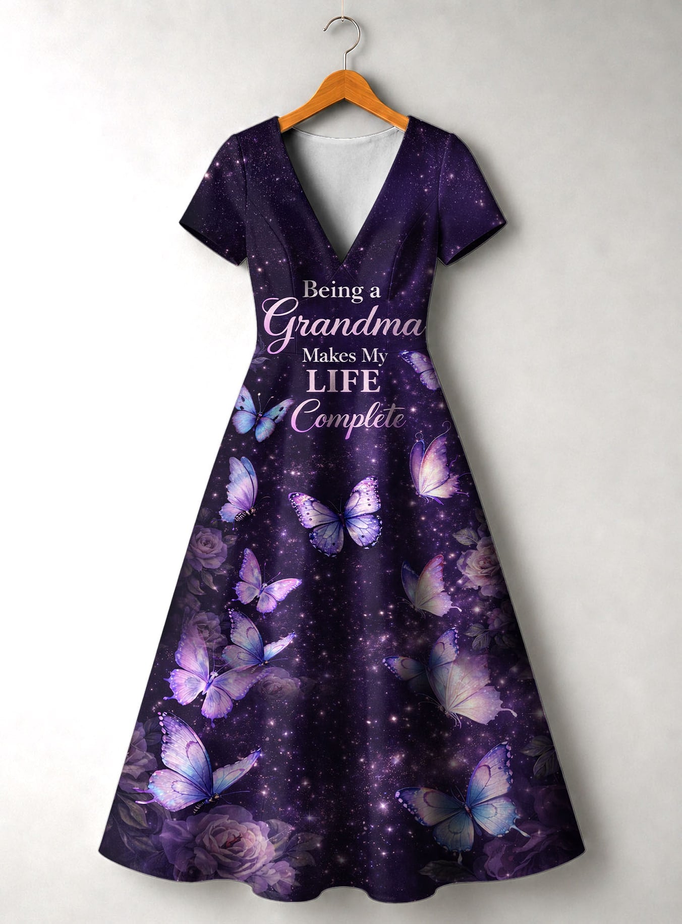 "Nyamekye" Short Sleeve Maxi Dress