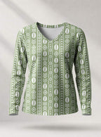 "Oshun Verde" Long Sleeve Shirt