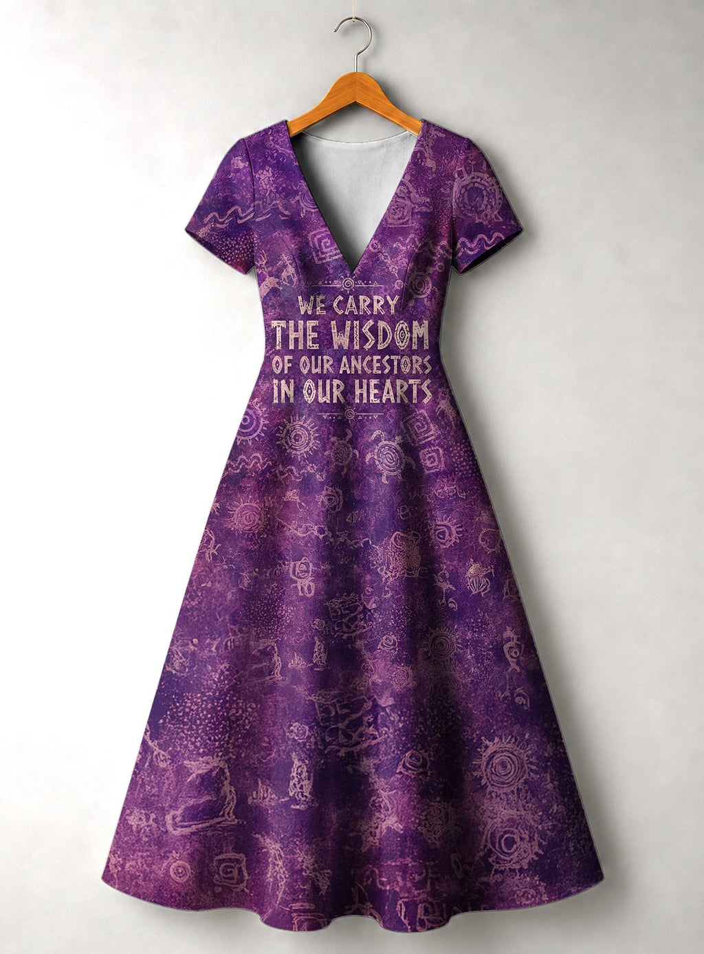 "Hekima" Short Sleeve Maxi Dress