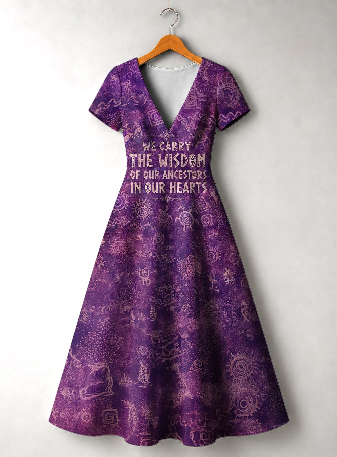 "Hekima" Short Sleeve Maxi Dress