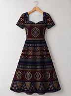 "Msuko" Sweetheart Midi Dress