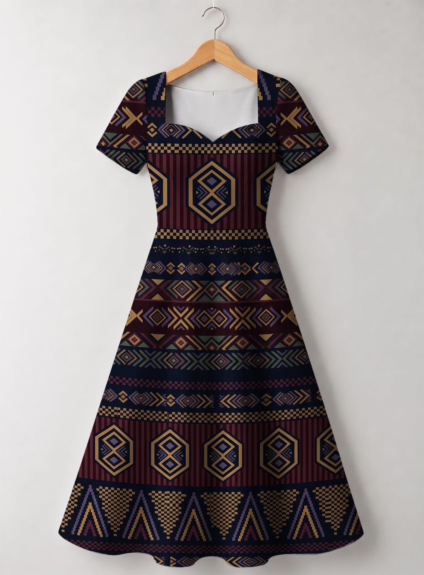 "Msuko" Sweetheart Midi Dress