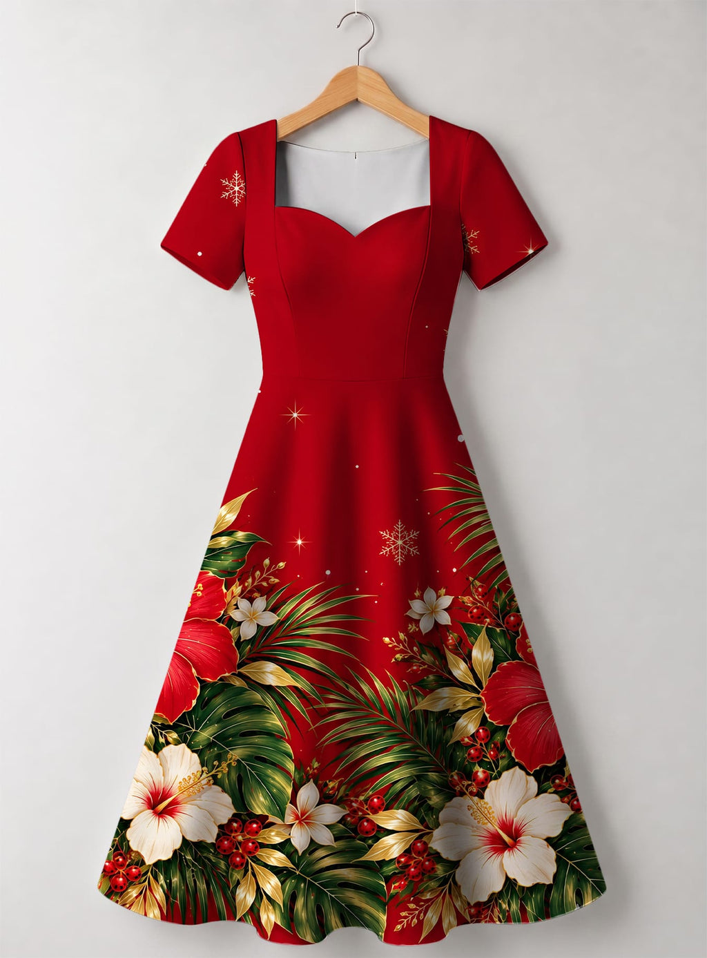 "Visiwa" Sweetheart Midi Dress Promo