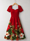 "Visiwa" Sweetheart Midi Dress Promo