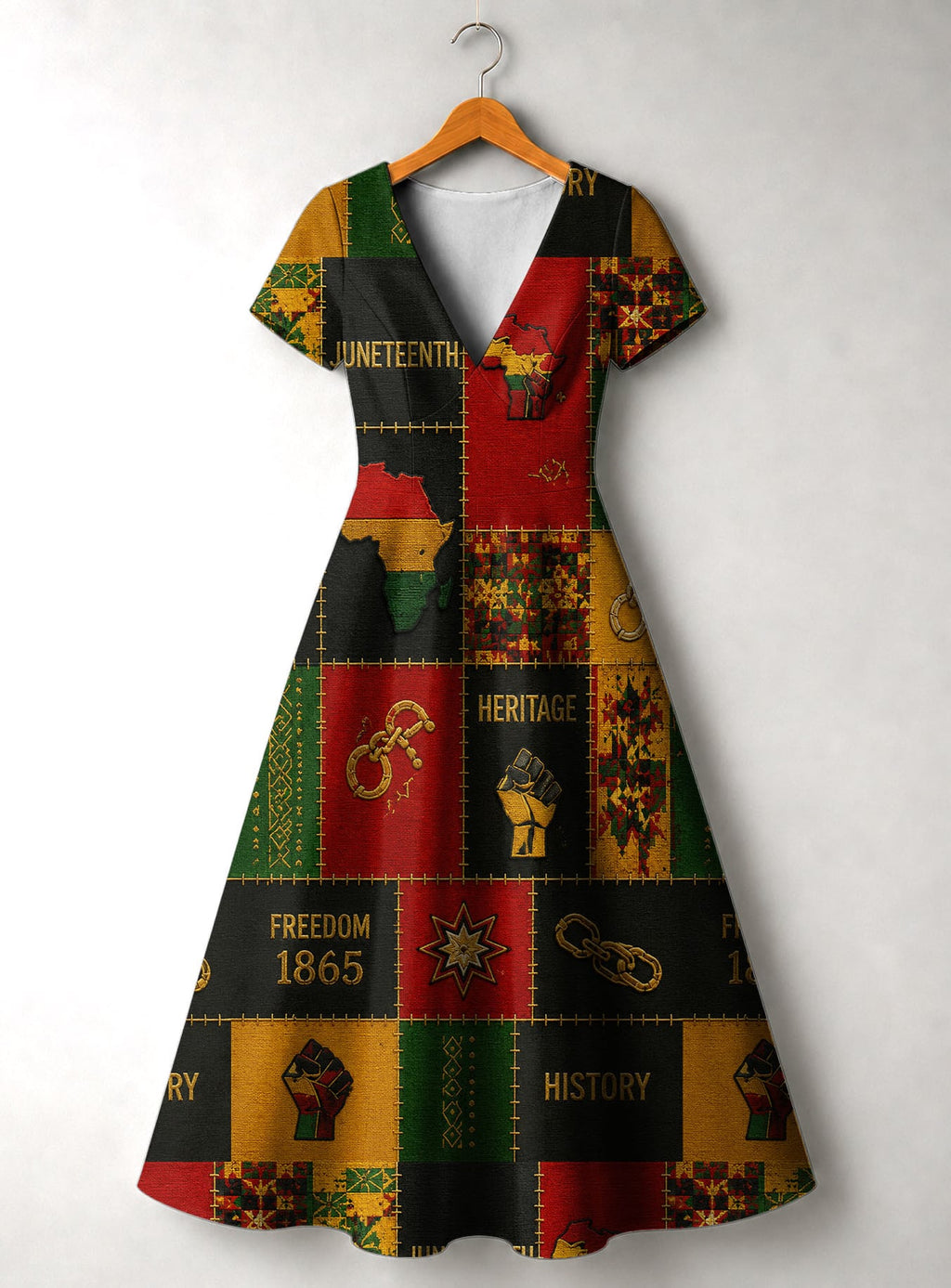 "Kumbuka" Short Sleeve Maxi Dress