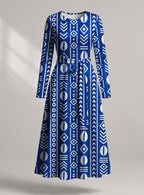 "Oshun" Viscose Midi Dress