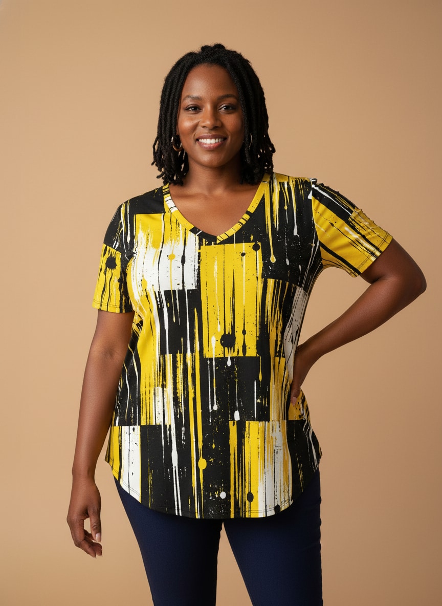 "Mvua" V-Neck T-Shirt