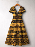 Baraka Short Sleeve Maxi Dress Promo