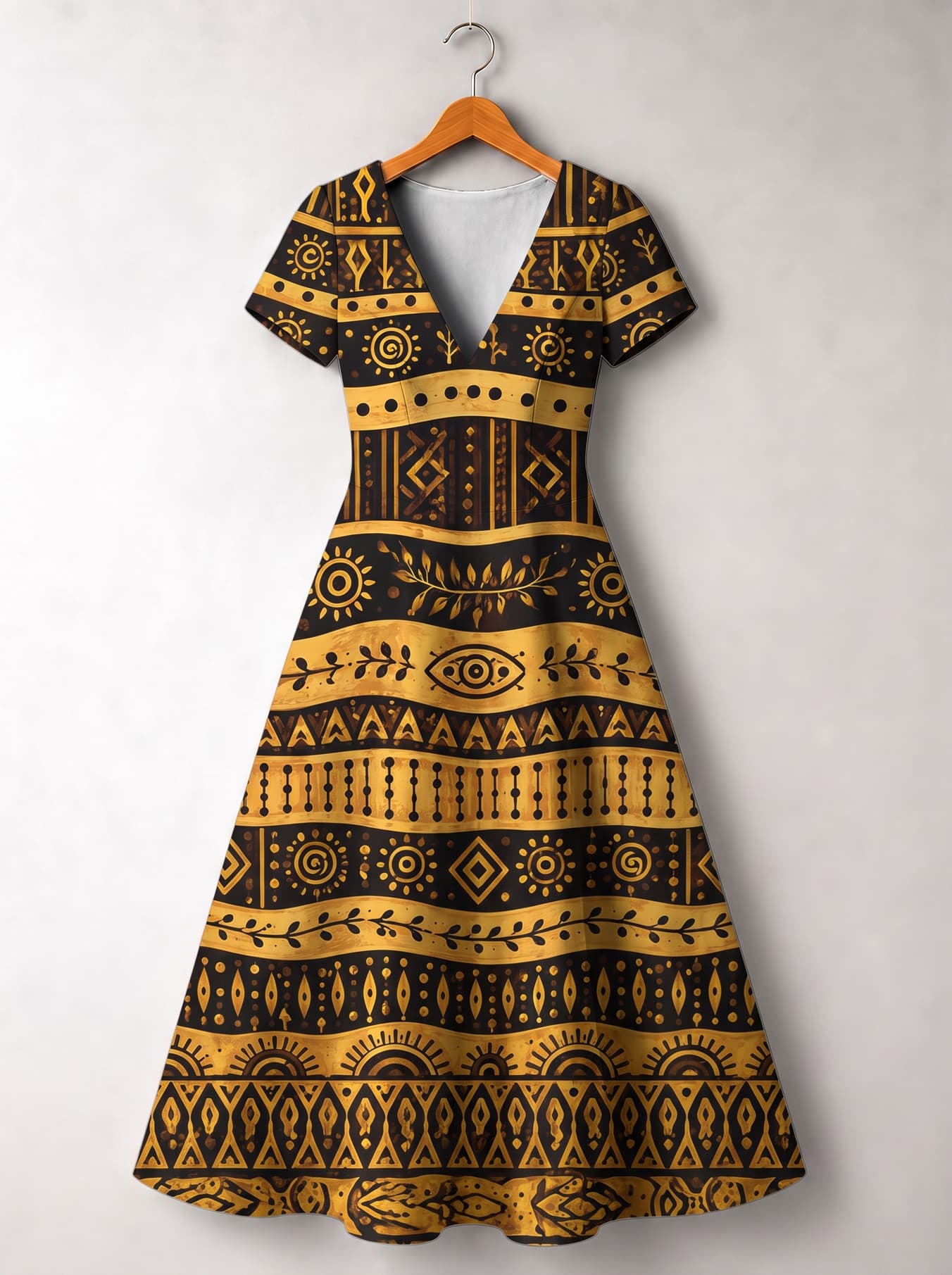 Baraka Short Sleeve Maxi Dress