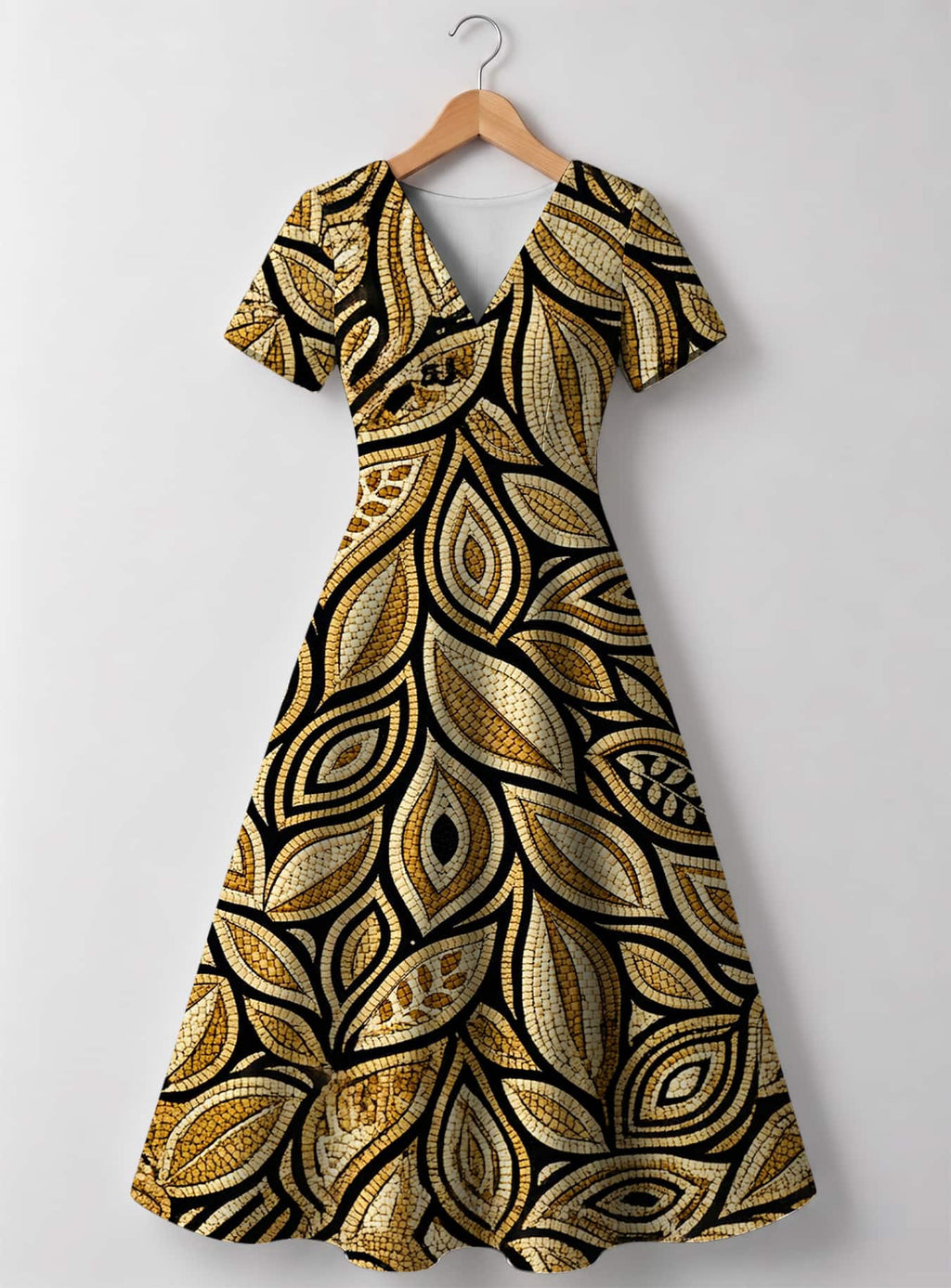 "Ashanti" V Neck Midi Dress