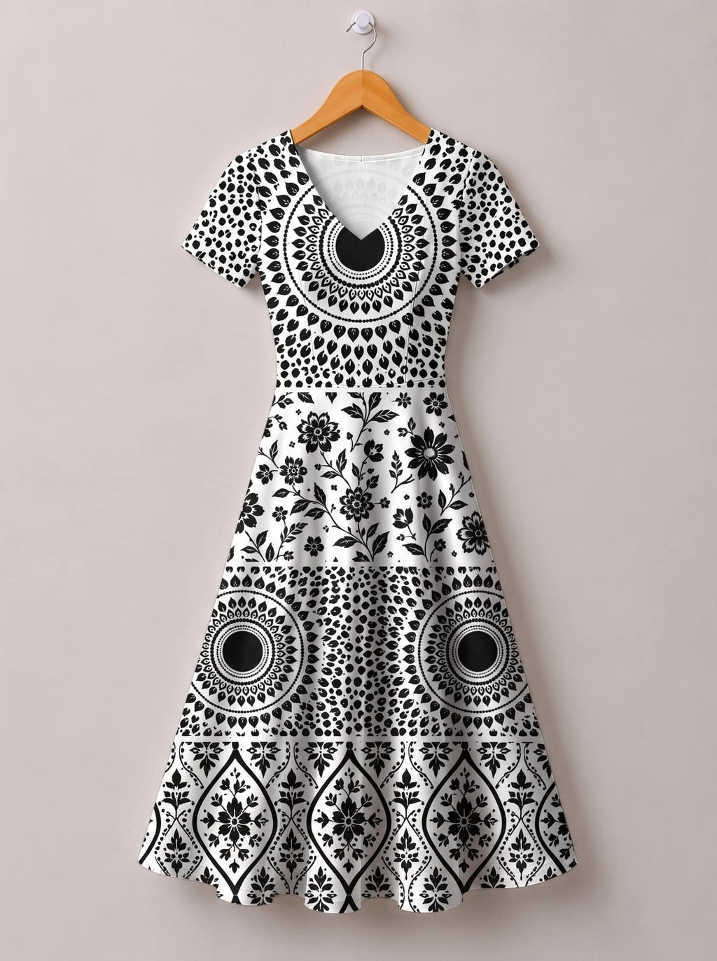 "Mwanga" Short Sleeve Maxi Dress