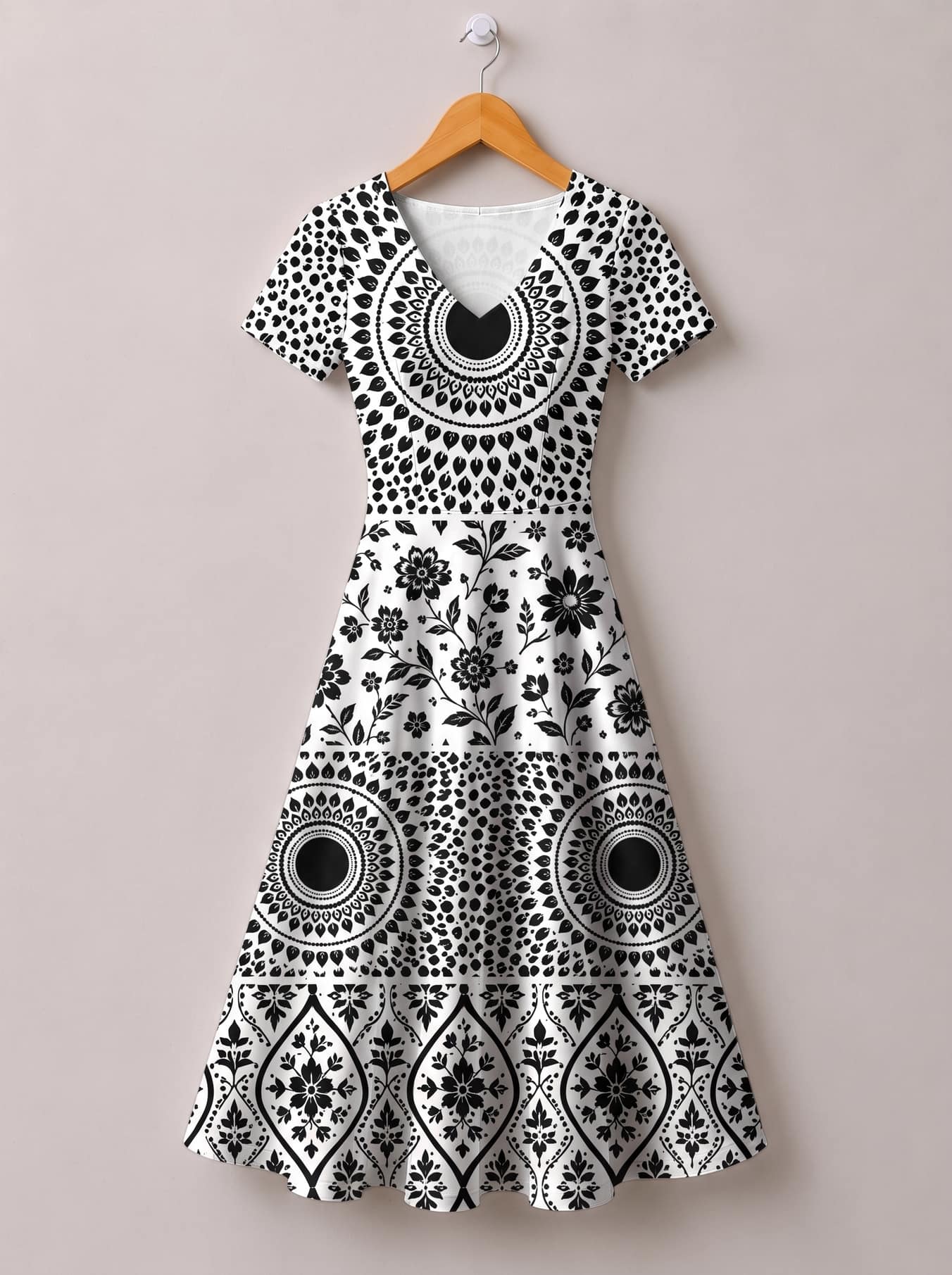 "Mwanga" Short Sleeve Maxi Dress