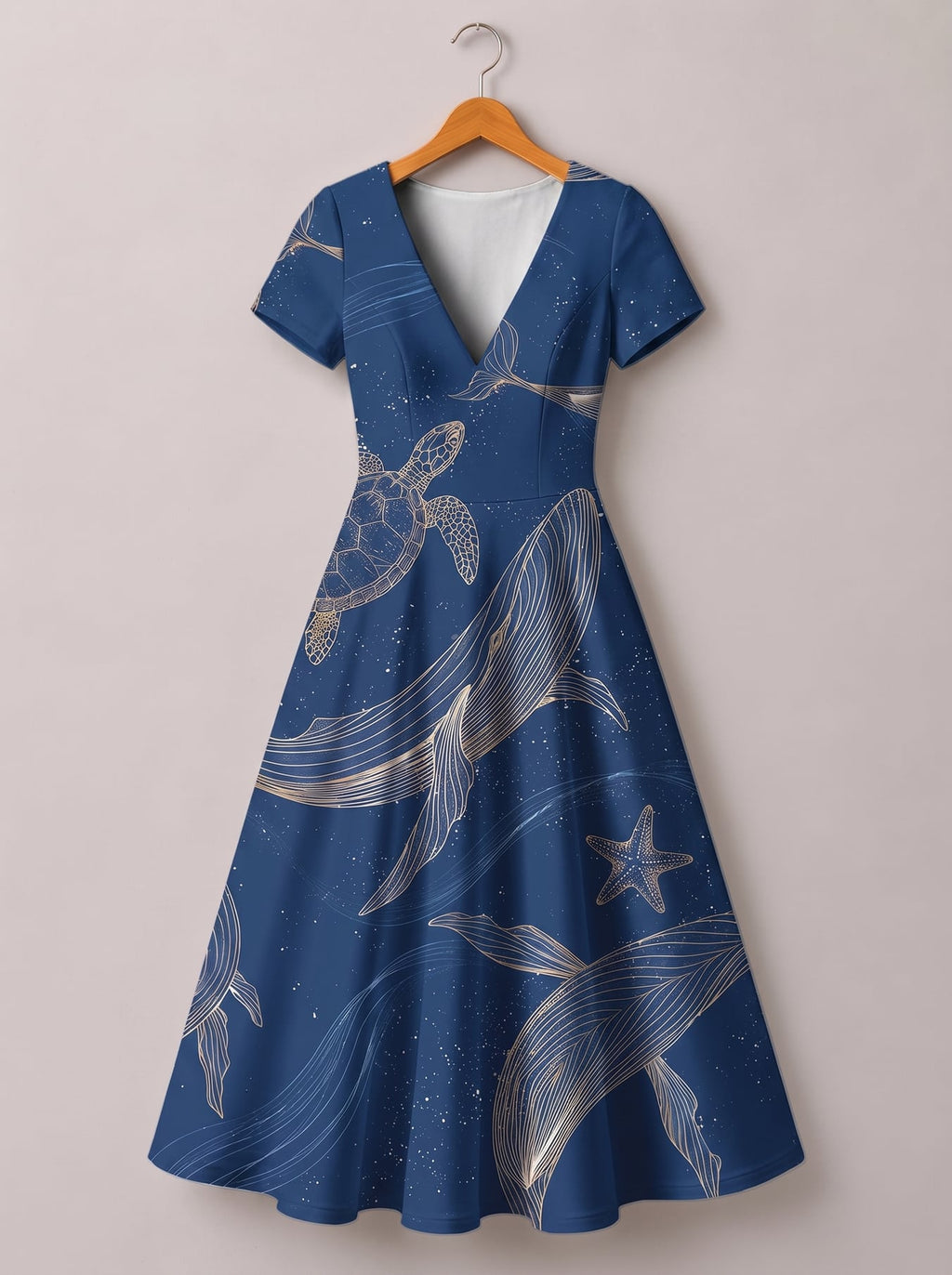 "Pwani" Short Sleeve Maxi Dress