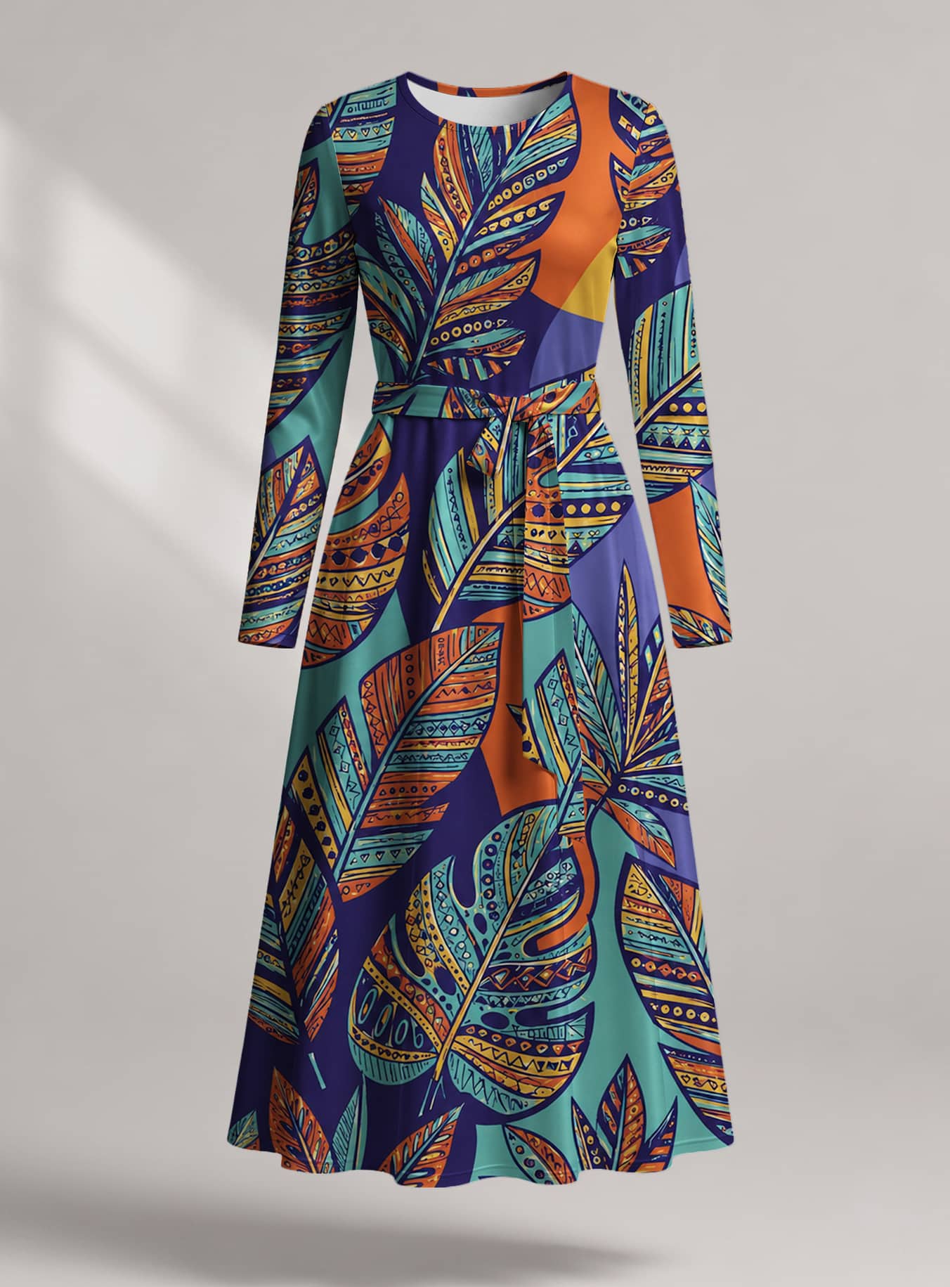 "Majani" Viscose Midi Dress