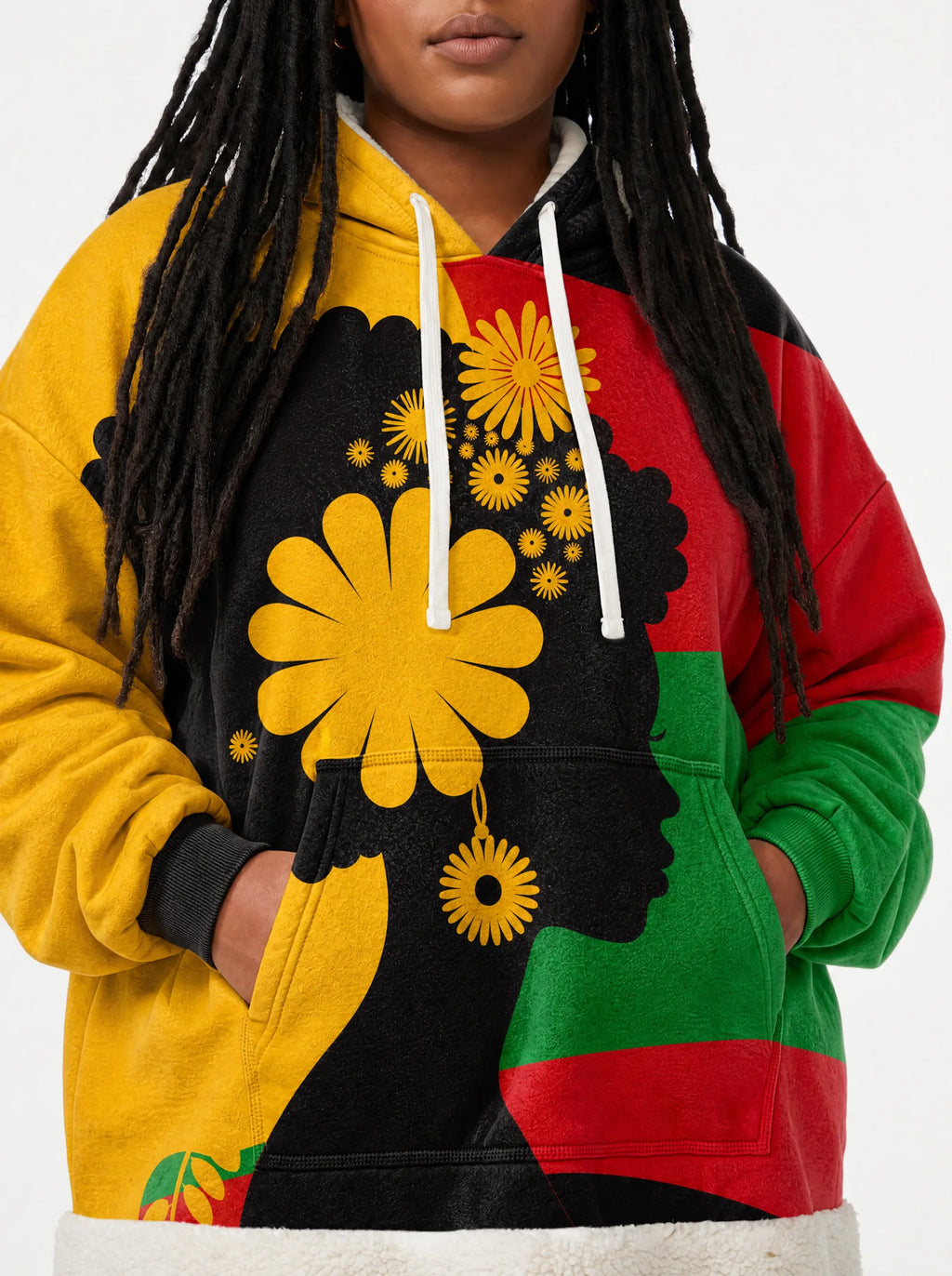 "Furaha" Blanket Hoodie — full body