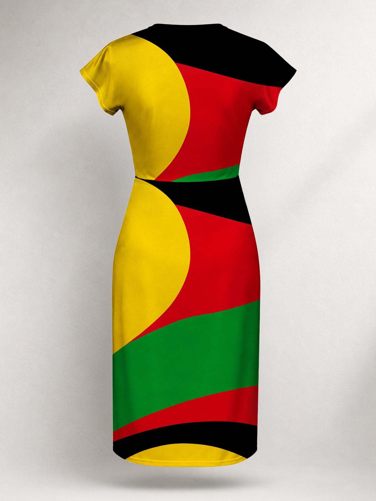 "Furaha" Cap Sleeve Midi Dress Promo