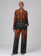 "Fuvu" Halloween Pajama Set — front view on model