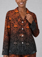 "Fuvu" Halloween Pajama Set — close-up on model