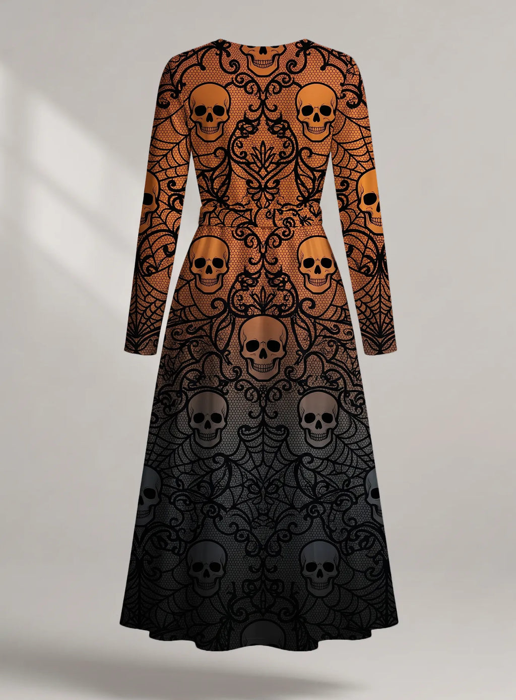 "Fuvu" Halloween Long Sleeve Midaxi Dress