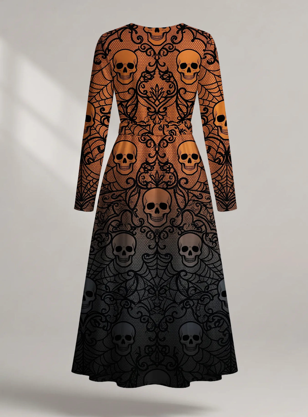 "Fuvu" Halloween Long Sleeve Midaxi Dress