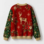 "Golden Deer" Christmas Sweatshirt — back view
