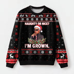 "Grown" Christmas Sweatshirt — front view