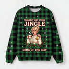"Half Jingle" Christmas Sweatshirt — front view