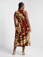 "Hariri" Corset Dress — back view on model
