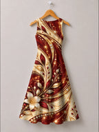 "Hariri" Corset Dress — back flat