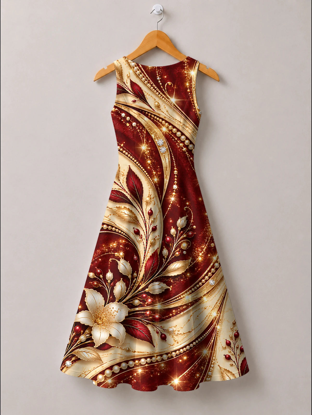 "Hariri" Corset Dress — back flat