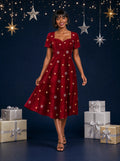 "Heko" Sweetheart Midi Dress
