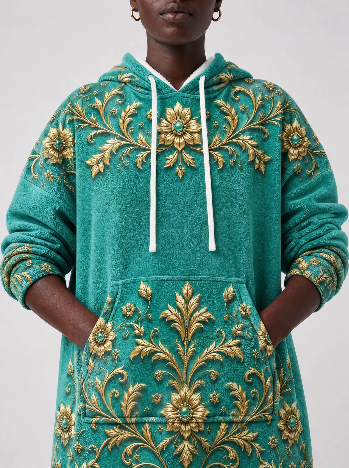 "Heshima" Blanket Hoodie — full body