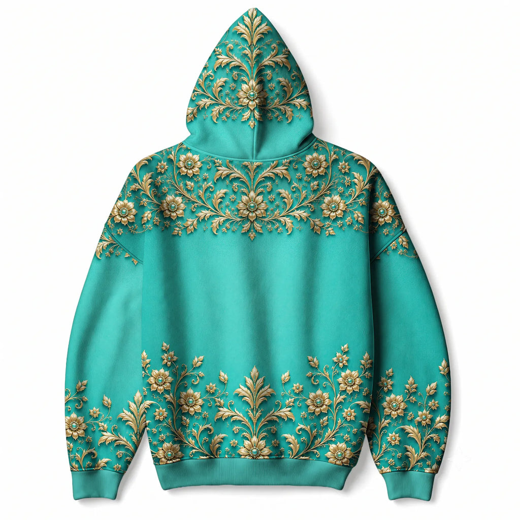 "Heshima" Hoodie — back flat
