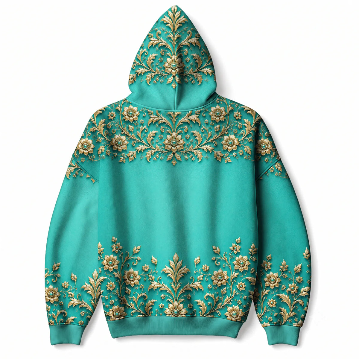 "Heshima" Hoodie — back flat